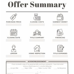 Sellers Offer Summary