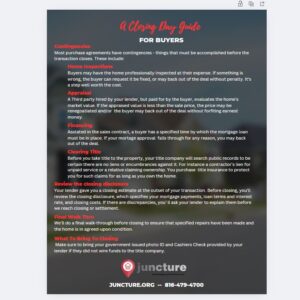 Closing Day Guide For Buyers - (Template)
