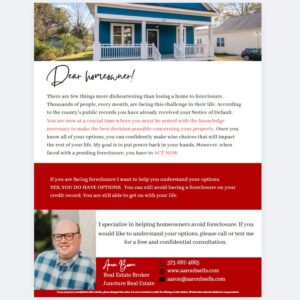 Foreclosure Prospecting Letter - (3 Templates)