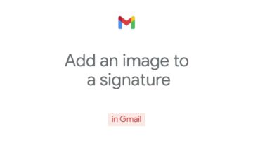 How to: Add an image to a signature in Gmail