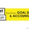 REAL ESTATE: Goal Setting, Time Blocking & Accountability Templates.